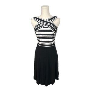 Anthropologie Crosswise Elastic Strap Flare Dress Size 2